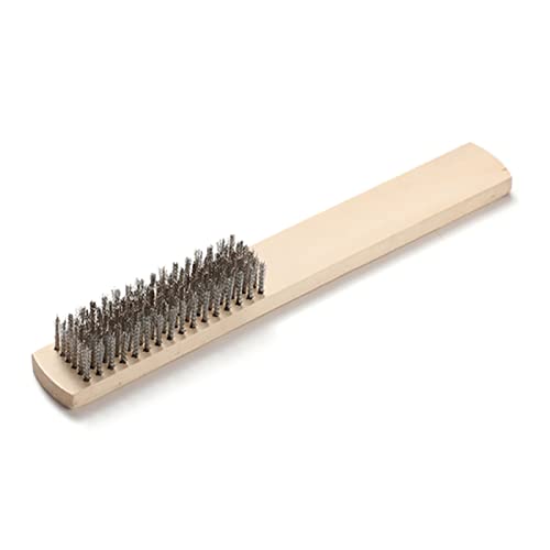 12 Wire Brush Copper/Steel Brush File Brush Handle Steel Rust Removal Polishing Brush for Home File Brush