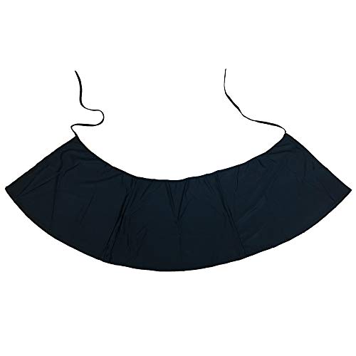 JadeRich Women's Solid Color Side Slit Beach Wrap Skirt Bikini Cover-up(No Bottom) Black