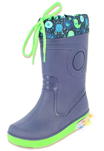 Botte de pluie garçon Beck Flummies avec clignotant intégré pour enfant