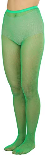Image of ToBeInStyle Women's Sexy Vibrant Fine Classic Fishnet Full Footed Pantyhose