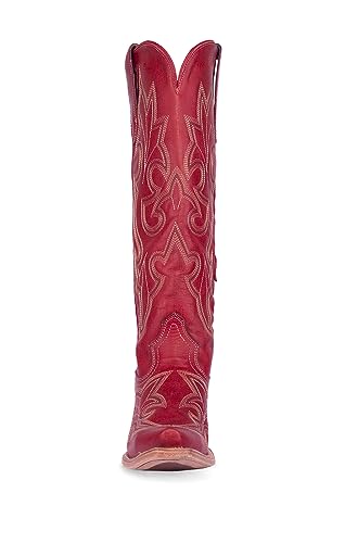 Corral Boots Women's Tall Top Embroidery Snip Toe Western Boot4
