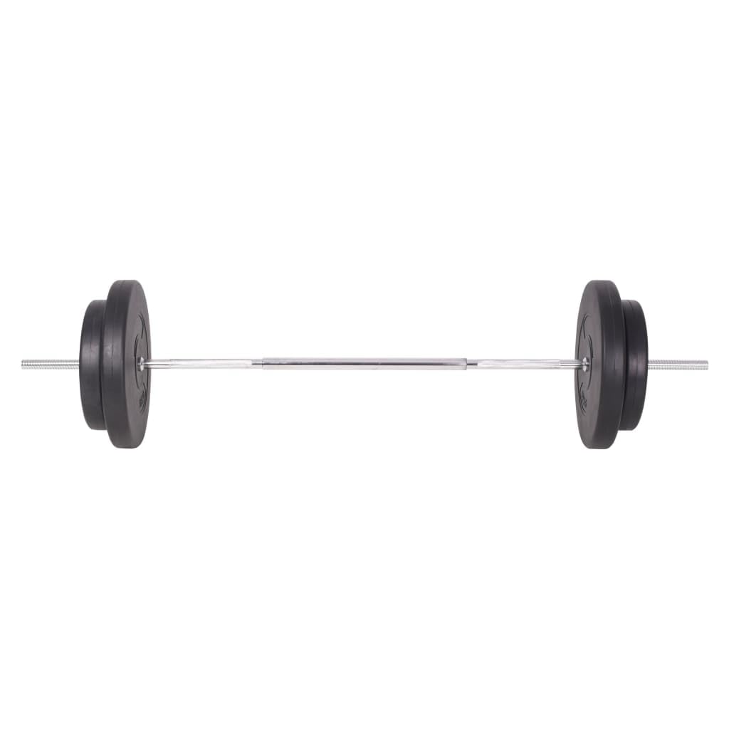 vidaXL Hantel Set 90kg Langhantel Kurzhantel Hantelstange Curlstange Gewichte