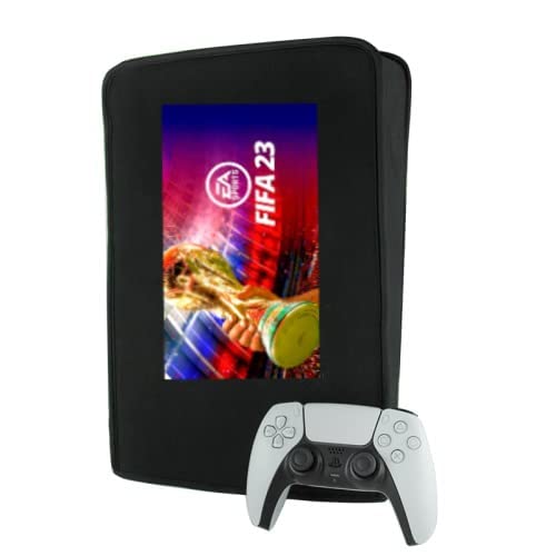 FOX MICRO FIFA 23 PS5 Case Cover Dust Proof Cover for PlayStation 5 Game Console Protector Anti Scratch Washable Dust Cover Sleeve for Digital Edition & Disc Edition (Black) (FIFA Sky Blue) (B0BGSPNXCF) Amazon Price History, Amazon Price Tracker