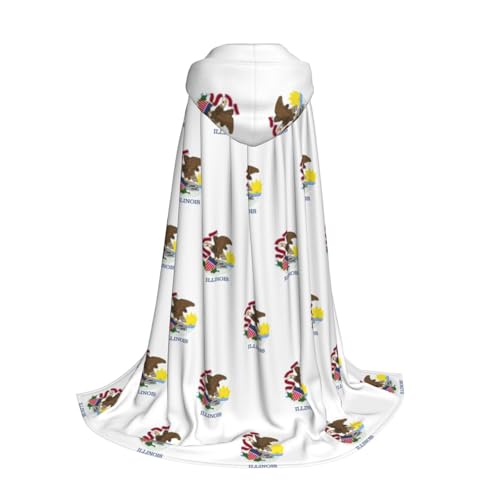 Cape à capuche longue pour Halloween et fêtes costumées ado
