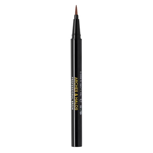Arches and Halos Fine Bristle Tip Pen - Eyebrow Pencils for Women - Vegan Brow Pencil - Smudge-Proof, Buildable Formula - Auburn - 0.02 oz