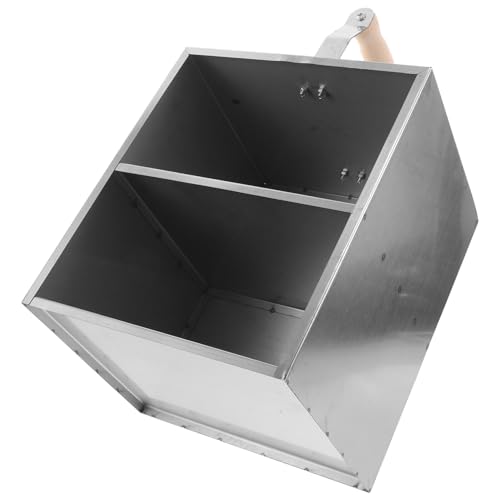 Cabilock Bac à Charbon Portable avec Poignée Robuste Grosse Capacité Résistante à la Chaleur pour Barbecue Extérieur Seau à Charbon Bois Transport Camping Pique-Niques et Grillades en