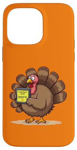 Thursday's Temp 350°F ? Funny Thanksgiving Turkey Graphic X}zP[X iPhone 14 Pro Max p
