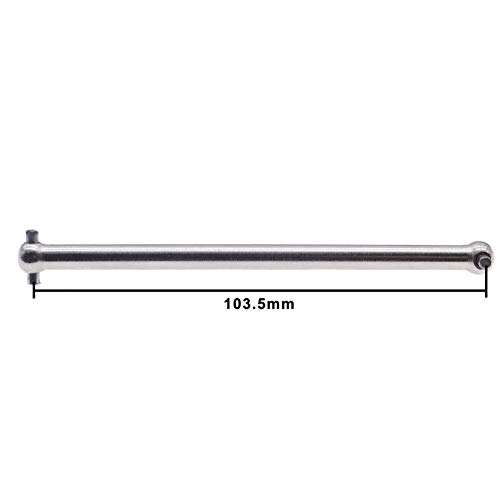 RCAWD #45 Steel Upgraded Front Center Dogbone 103.5mm Drive Shaft Avoid Vibration for 1/7 Arrma ARA109011 ARA109001 ARA7617V2T1 ARA7617V2T2 ARA7615V2T1 ARA7615V2T2 LIMITLESS FELONY Infraction V1 & V2 1Pcs - Thumbnail 2