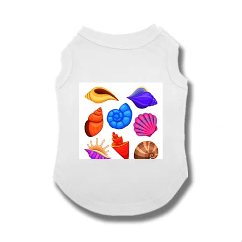 CNJKS 犬服 Tシャツ シャツ 春夏 夏服 スポーツ服 ホワイト タンクトップ 可愛い 柔らかい 仮装 ファッション 小型 中型犬服猫服 4XL 通気 散歩 お出かけ 吸水 速乾 犬用ペット服 洗濯機洗い 9種類サイズ 着脱しやすく