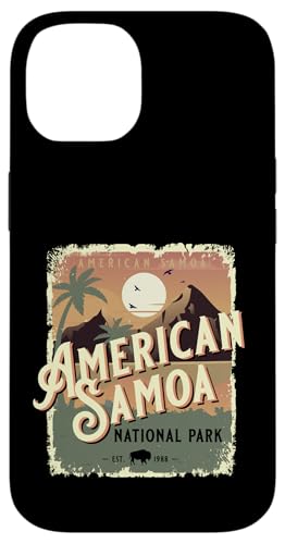 Affiche de Voyage Vintage du Parc National des Samoa américaines Coque pour iPhone 14