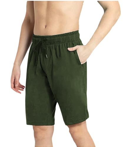 Image of West Gate Clothing Plus Size Men Cotton Knee Length Shorts | Casual and Night Wear | Pack of 3