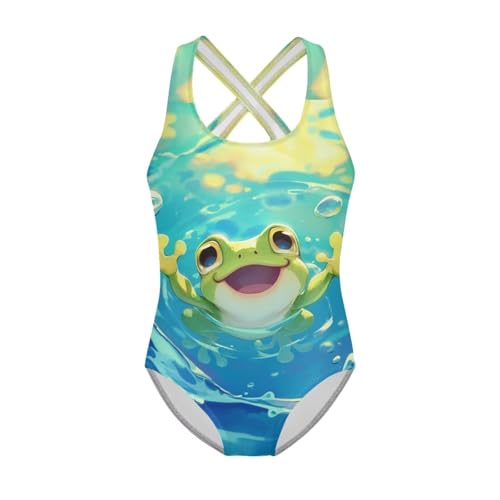 Image of Girls One Piece Swimsuits Size 5-14 Kawaii Gymnastics Leotard for Beach Vacations