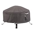 Classic Accessories Ravenna Water-Resistant 30 Inch Round Fire Pit Cover, Outdoor Firepit Cover