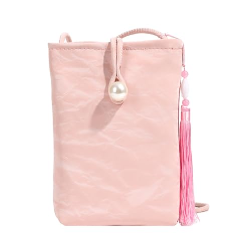 Women's Mini Crossbody Handbags Stylish Small Shoulder Bags with Tassel Detail