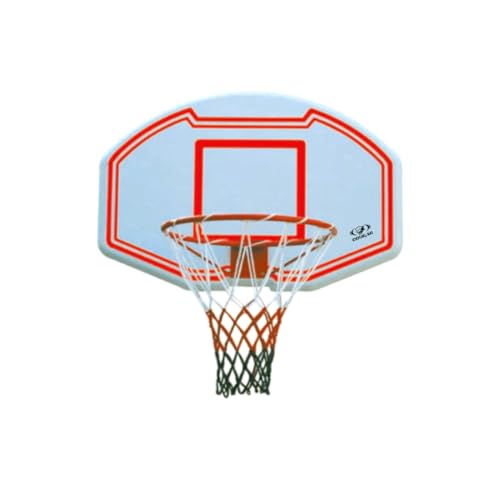 Image of COUGAR Layup Basketball Backboard Wall Mount - 90x60 cm Heavy-Duty PE Board with 16 cm Steel Ring, 45 cm Hoop Diameter & Net | Durable Outdoor Backboard for Kids & Adults | Easy Wall Installation