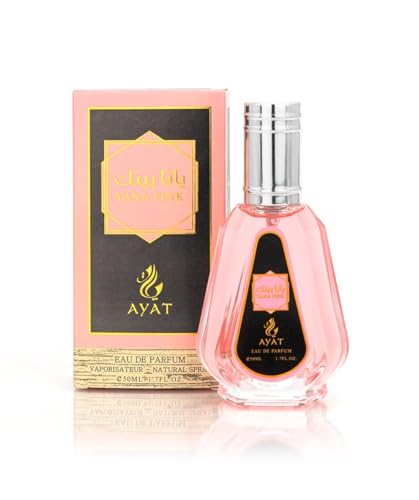 AYAT PERFUMES – Eau de Parfum Arab en Spray 50 ml Pour Femme Fabriqué à Dubaï Senteur Orientale (Yana pink)