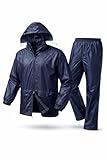 Victory Traje de lluvia impermeable - 105 (Azul marino -8, M)