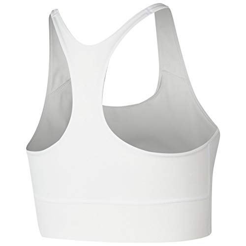 Nike Swoosh Women's Medium-Support 1-Piece Pad Sports Bra BV3636-100 Size XS White/Black