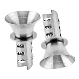 CHILDWEET Kompakte Manuelle Zitronenpresse aus Edelstahl 2 Stück Frucht und Orangenpresse Vielseitiges Küchenwerkzeug für Obstentsafter und Saftliebhaber