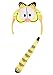 Garfield Soft Headband & Tail Costume Kit - Soft-Sculpted Ears and Embroidered Details, Officially Licensed