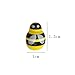 Llxieym 200 Pieces Tiny Wooden Bee Embellishments Painted Flatback Wood Bumble Bee for Craft Scrapbooking DIY Decoration