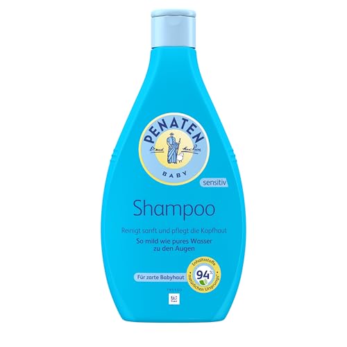 PENATEN Champú (400 ml), champú para bebés especialmente desarrollado para recién nacidos, sin parabenos, sulfatos ni colorantes, limpia suavemente y sin lágrimas