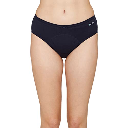 Image of Zivame Lavos Mid Rise Full Coverage Hipster Period Panty (Pack of 2) - Assorted