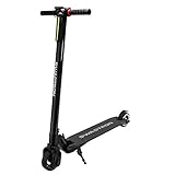 Swagtron SWAGGER 1, BLACK High Speed Adult Electric Scooter; Ultra-Lightweight Carbon Fiber; Easy Fold-n-Carry Design (Black)