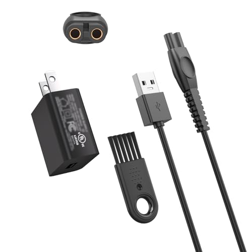 Superer 5V Fast Charger for Philips Norelco One Blade 360 QP2724 QP2834 Wet&Dry Series 2000 2400 MG7910 MG5910 MG9510 MG9520 MG9525 QP4631 QP6552 QP1924 QP6542 QP1324 QP4530 for Phillips Shaver