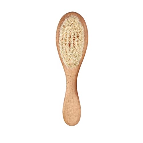Wooden Handle And Super Soft Goat Hair, Soft Baby Brush For Newbo...