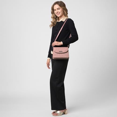 Image of Caprese Flowy Medium Sling Bag for Women with Adjustable Strap & Magnetic Button Closure for Comfortable Wear | Versatile Handbag for Everyday Use, Travel, and Special Occasions