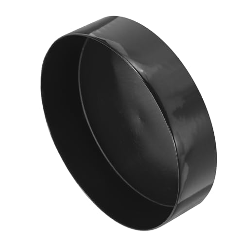 Image of uxcell 2pcs Rubber End Caps 250mm(9 13 /16 Inch) ID x 80mm(3 1 /8 Inch) H Vinyl Round Tube Bolt Cap Cover Screw Thread Protectors Black