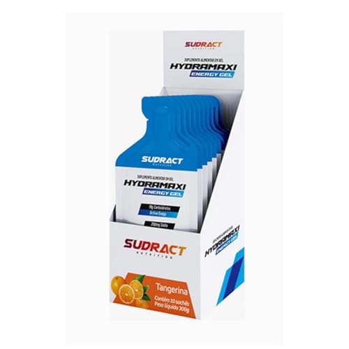 Hydramaxi Energy Gel - 10 Sachês 30g Tangerina - Sudract Nutrition