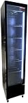 NEW AIR Commercial Glass Door Refrigerator 17" All Black - Ideal for Convenience Stores, Restaurants & Cafés, with LED Lights & Adjustable Shelves