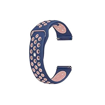 Pulseira Sport 20mm para Amazfit GTS4 Mini A2176 cor:Azul com Rosa