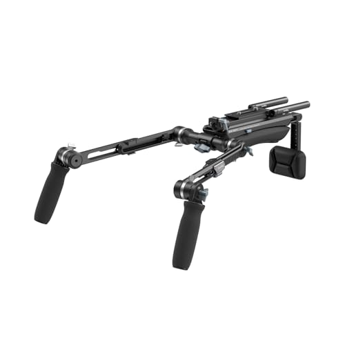 SmallRig Shoulder Rig Kit One-Touch Quick Release Adjustable for Sony for Canon for Nikon Mirrorless Cameras Camcorders | Camera Support System for Arca-Swiss/MFT Mount & 15mm Rods | SR007 Pro
