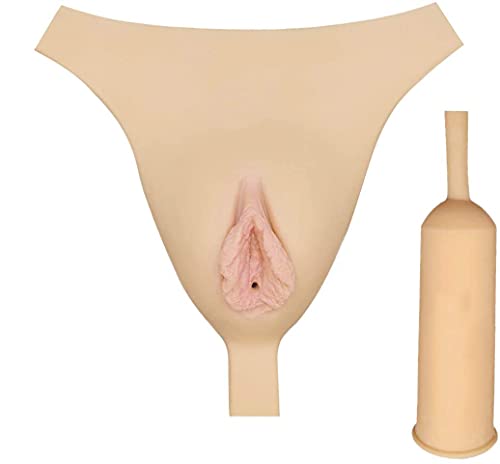 Ropa interior transgénero AV22P-1 para ocultar con efecto camello en silicona color desnudo