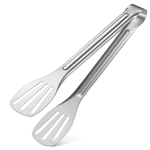 Fitto Stainless Steel Barbecue Tongs Premium Quality Extra Long Heat-Resistant Non-Slip Grip Ideal for Grilling BBQ and Cooking Durable Kitchen Tool