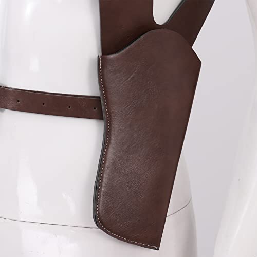 Aislor Universal Horizontal Shoulder Holster With Double Magazine Pouch, Pu Leather Concealed Carry Holster Brown One Size #TOP4