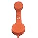 DONG 3.5mm Plug Wired Receiver for Vintage Phone Radiation Protection Receiver Suitable for Phone earpiece 4 5 6 7 Classic Earphone Microphone (Orange)