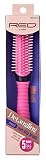 Kiss Red Brush Detangling 5 Rows Non-Slip Mini