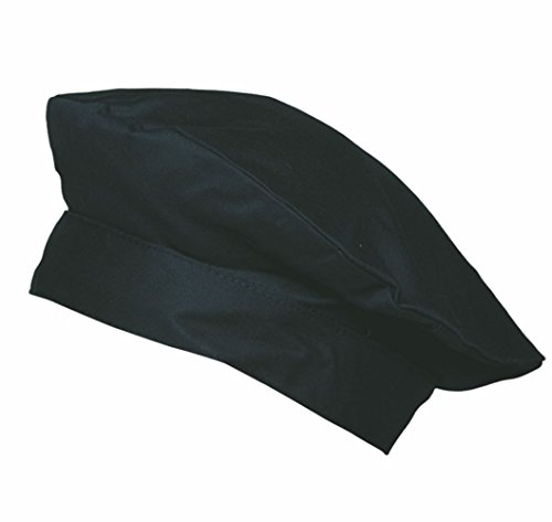 Karlowsky KM 14 andMORE LUKA Barettmütze, 100% Baumwolle, Schwarz, Einheitsgröße