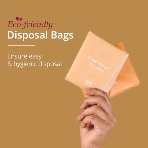 Carmesi Sensitive Sanitary Pads - Pack of 30 Pads (Large) - Certified 100% Rash-Free by Gynecologist - Natural Plant Top Sheet - No Fragrance, No... - Image 6