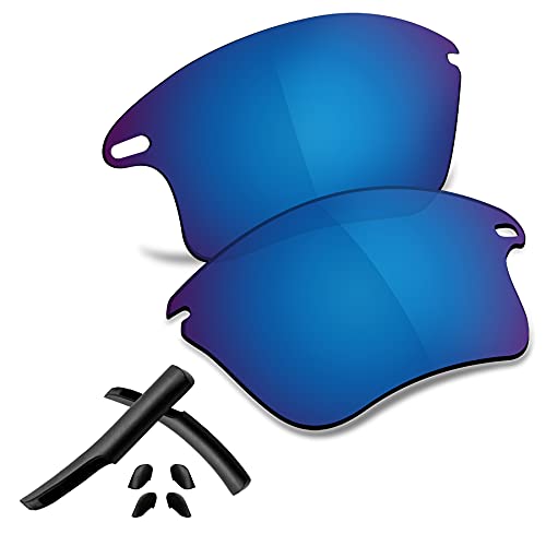 Image of Polarized Replacement Lenses & Rubber Kits for Oakley Fast Jacket XL OO9156 Sunglass
