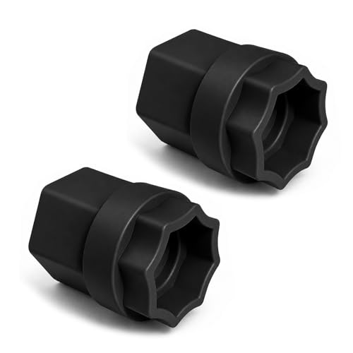 BROQIXIN 2 pcs Drive Tool Socket Adapter :Compatible with EZ Dock Couplers 15/16 Coupler Nut Wrench Attachment for Dock Installation (Black)