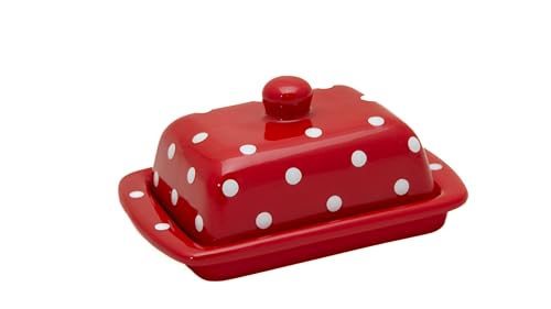 UNGARNIKAT - Butterdose Keramik - Landhaus Vintage Butterglocke und...