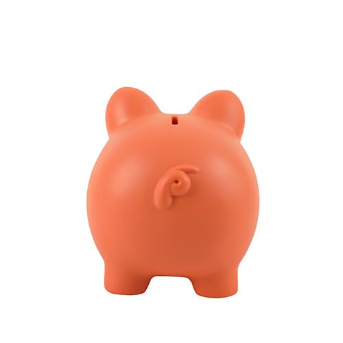 I-TOTAL® - Funny Decorative Money Box/Money Bank in Durable Plastic (ORANGE PIGGY) - Image 2