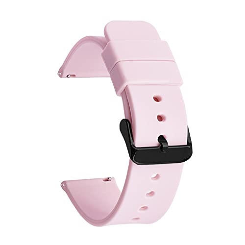 Bracelet montre silicone 22 mm de remplacement universel noir