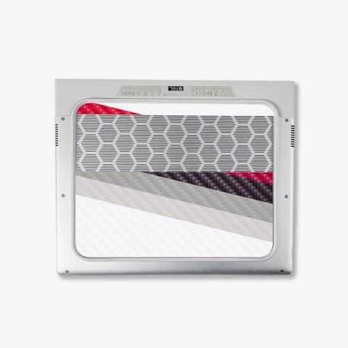 Image of MightySkins Carbon Fiber Skin Compatible With Alienware X14 R2 (2023) Full Wrap Kit - Slant Stripes | Protective, Durable Textured Carbon Fiber Finish | Easy To Apply & Change Styles | Made in the USA