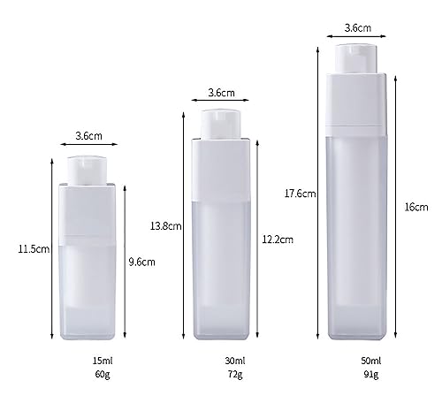 Botellas de bomba sin aire para loción y base de maquillaje 2